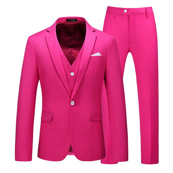 Men's Clothing Suit Three Piece Suit Quality Slim Fit Large Size Business Formal Work Groomsmen Suit_viptrois.com