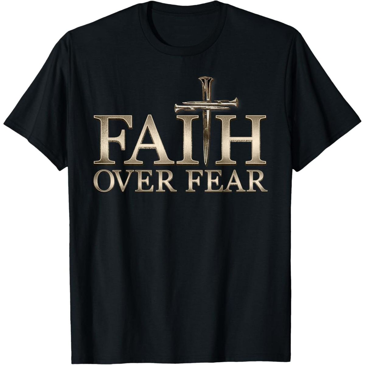 Camiseta Cristiana De Fe Sobre El Miedo Para Hombres, Mujeres Y Niños, Hecha En EE. UU._viptrois.com