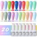 Arte Clavo 20Pcs 15ML Color Gel Nail Polish Set Semi Permanent Soak Off UV Gel Varnish Nail Base Top Coat Art Manicure Kit_viptrois.com