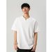 2025 New Men's T-shirt 250-gram Summer Large-sized Loose V-neck Casual Short-sleeved T-shirt_viptrois.com