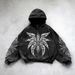Y2K Retro Hoodie – Anime Print Streetwear Pullover (S-3XL, 70% Polyester, Oversized Fit, Unisex Vintage Aesthetic)_viptrois.com