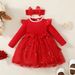 Kids' Clothing Infants And Children's Ribbed Tops And Mesh Dresses_viptrois.com