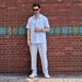 Men's Summer Short Sleeve Shirt & Pants Set - Lightweight Casual Polyester Blend With Floral Embroidery, Comfortable Outdoor Outfit_viptrois.com