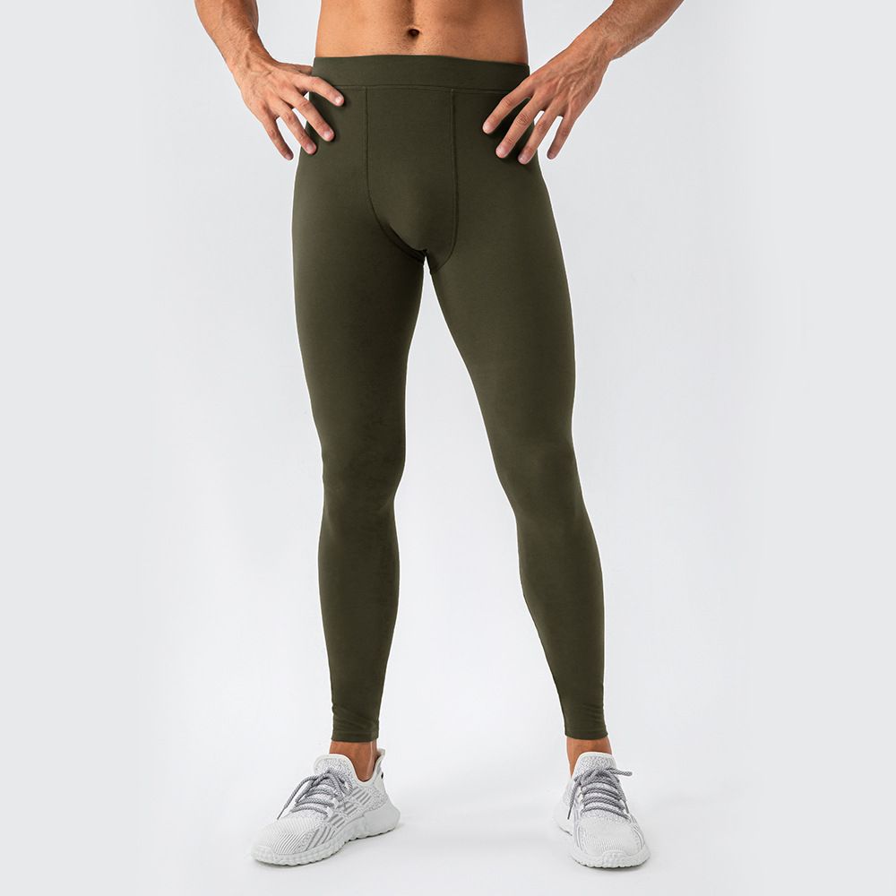 Men's Clothing Yoga Tights Nude Breathable High Waist Elastic Training Sports Yoga Pants_viptrois.com