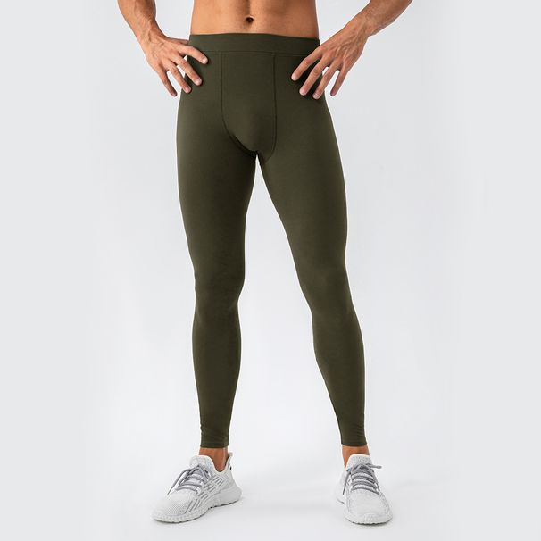 Men's Clothing Yoga Tights Nude Breathable High Waist Elastic Training Sports Yoga Pants_viptrois.com