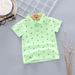 Summer Children's POLO Shirt Short Sleeved T Shirt Pure Cotton Little Boy Children's Small Floral Anchor Infant Top Handsome_viptrois.com