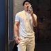 Fitness Men's Summer Simple Solid Color Chinese Style Polo Shirt Henry Collar Sports Breathable Cuffed Short Sleeve_viptrois.com