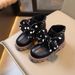 child's shoes Baby bow Doc Martens preppy kids boots Baby leather boots_viptrois.com