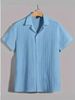 Men's Clothing European And American Striped Shaking Stripe Lapel Short Sleeve Shirt_viptrois.com
