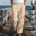 Men's Clothing American Spring And Autumn Men's Trousers Linen Hip Hop Beach Sports Wide Leg Casual Straight Pants Men_viptrois.com