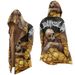 2024 New Skeleton Element Hoodie With Brown Thick Velvet Coat Zipper Patch Bag Warm Cotton_viptrois.com