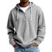 Men's Clothing European And American Heavyweight Long Sleeved Hooded Jacket With Hello Letter Print Men's Sports Casual Sweatshirt_viptrois.com