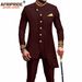 Men's Clothing African National Print Men Slim Fashion Two-piece Set_viptrois.com