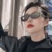 Small Square Frame Black Disco Travel With Men And Women's Sunglasses Metal Teeth_viptrois.com