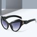 Cat Eye Sunglasses For Women – Large UV400 Frame, Gradient Color Lenses, Wrap-Around Design For Cycling & Fashion_viptrois.com