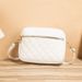 Women's Quilted Square Shoulder Bag - Stylish Casual Crossbody Purse For Daily Use & Work (Diamond Pattern Designer Handbag)_viptrois.com