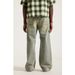 Men's Wide Leg Retro High Street Style Straight Loose Casual Trousers Light Color Fashion_viptrois.com