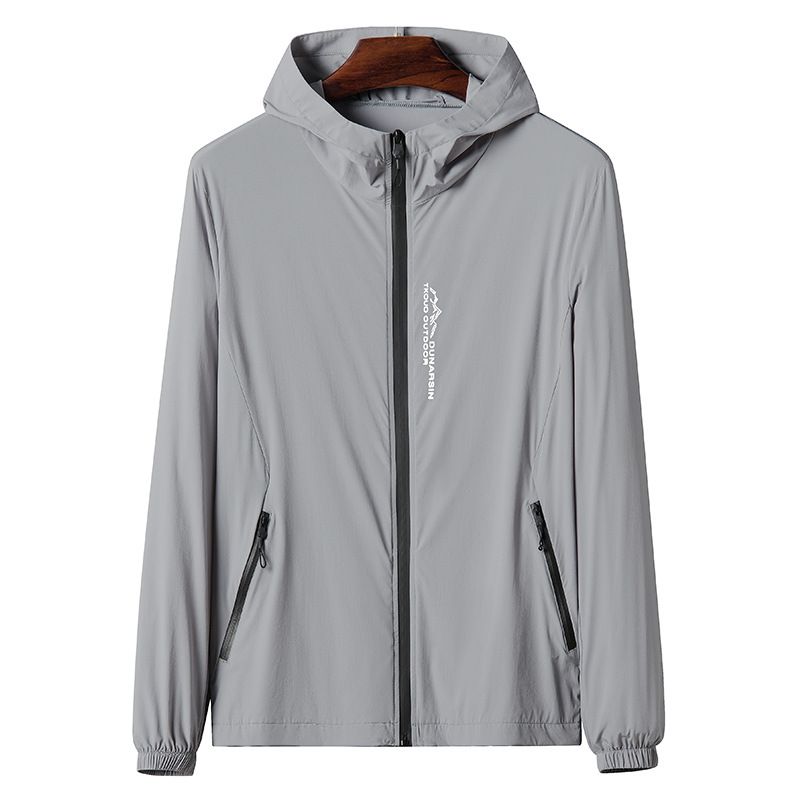 Men's Clothing Outdoor Sun Protection Clothing Summer Skin Clothing Ultra Thin Breathable Beach Cycling Windbreaker_viptrois.com