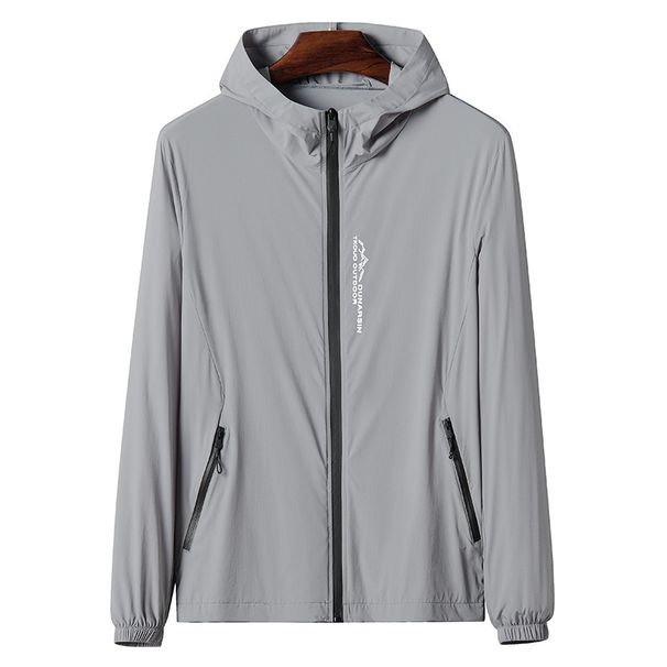 Men's Clothing Outdoor Sun Protection Clothing Summer Skin Clothing Ultra Thin Breathable Beach Cycling Windbreaker_viptrois.com