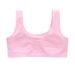 Girls Bra Set Boxer Pants Cotton Vest Style Underwear Solid Color Summer Children 13 Wipe Chest 14 Years Old Development Period_viptrois.com