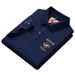 Men's Clothing Summer mercerized cotton lapel men's polo shirt embroidered short-sleeved T-shirt men's polo shirt_viptrois.com
