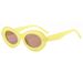 Men's Sunglasses Classic Oval Frame High End Sunglasses Retro Thick Frame Personality Sunglasses Fashionable And Versatile Plain Trend Sunglasses_viptrois.com