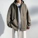Pure Autumn Hooded Cardigan Heavyweight Sweatshirt Men's Winter New American Style Loose Casual Jacket Top_viptrois.com