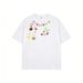 Men's 100% Cotton Short Sleeve T-Shirt Versatile Loose Fit Summer Trendy High Street American Style Top For New Instagram Look_viptrois.com