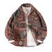 European Popular Men's Shirt Jackets, Autumn Explosive Yarn-dyed Jacquard Casual Lapel Jackets, Trendy Versatile Loose Tuxede Tops_viptrois.com