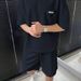 Men's Clothing T Shirt Shorts Simple Thin Two Piece Set_viptrois.com