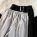 Men's Clothing Sweatpants Spring Harajuku Sports Leggings Pants Trendy Brand Ins Handsome Straight Leg Nine Point Pants_viptrois.com