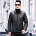 "Luxury Men's Mink Fur Lined Parka – Premium Haining Goat Leather, Down-Filled Winter Coat, Ultra-Warm & Stylish"_viptrois.com