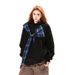 Patchwork Plaid Butterfly Lace-Up Hoodie American Style Trendy Brand Men's Fashion Vibe Design Loose Casual Pullover_viptrois.com