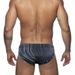 UXH New Men's Triangle Swim Trunks Black And White Striped With Cup Anti-Exposure Sexy Fashion Bikini For Men_viptrois.com