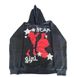 Street Hip Hop Vintage Print Black Zipper Hoodie 2022 Y2K Harajuku Jacket Sweatshirt Women_viptrois.com
