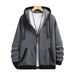 Men's Heavyweight Zip-Up Hooded Sweatshirt – Winter & Autumn Casual Jacket (Black/Dark Gray/Navy Blue/Dark Khaki/Army Green, S-XXXL)_viptrois.com