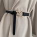 Fashion belt women's thin belt to match suit coat knotted decoration waist slimming_viptrois.com