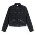 American Style Spicy Girl Stand Collar Jacket Coat For Women Early Autumn Melard Niche High Street Versatile Slimming_viptrois.com
