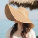 Wide Brim Straw For Women Protection Beach Vacation Travel Internet Celebrity Fresh Style Versatile Sun Hat_viptrois.com