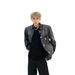 Autumn Fashion Niche Denim With Men's Metal Buckle Design, Stylish And Loose Casual Versatile Jacket_viptrois.com