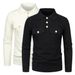 Loom 2022 Autumn New Men's Pocket Decorated Turn-Down Collar Workwear Knitted Raglan Sleeve Slim Fit Sweater YM141_viptrois.com