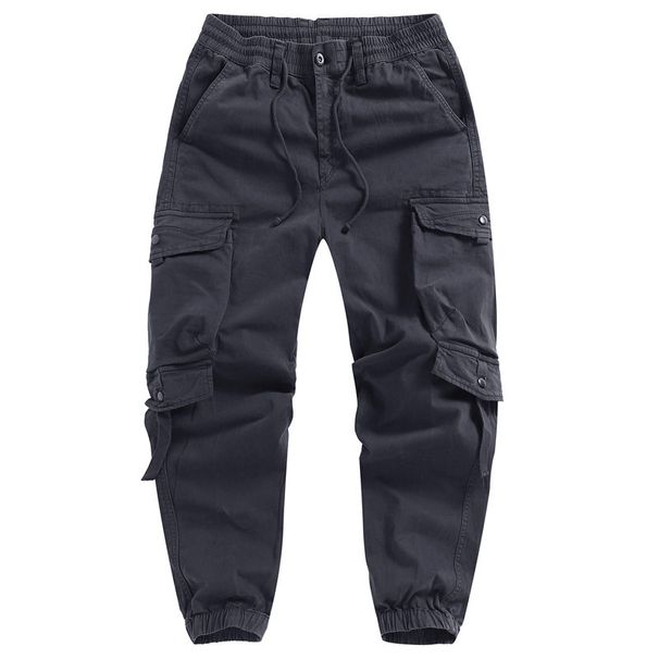 Men's All-Season Cargo Jogger Pants – Loose Fit, Plus Size, European & American Streetwear Style, Casual & Functional_viptrois.com