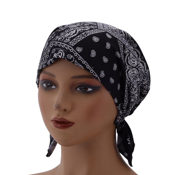 Elastic Cotton Turban Hat – Thin Single-Layer Pullover For Bald Head & Hair Protection_viptrois.com