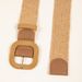 Bohemian style square button woven women's belt, versatile belt for beach party dresses_viptrois.com