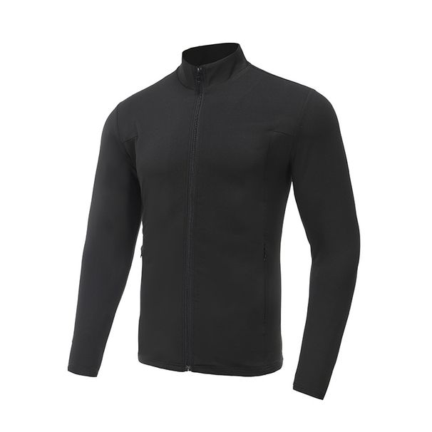 Men's Windproof Running Jacket – Lightweight Quick-Dry Long Sleeve Training Top (Black, Royal Blue, White, M-4XL)_viptrois.com