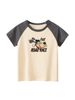 Mother & Kids 27kids Boys Short Sleeved T Shirt 2024 Summer New Children's Clothing Korean Version Of Half Sleeved Cartoon Raglan Baby Clothes Trend_viptrois.com