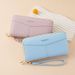 Wallet Card Cases Temperament Simple Long Double Pull Women's Wallet Large Capacity Litchi Pattern Multi Card Slot Wallet Clutch_viptrois.com