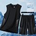 Men's Cooling Sportswear Set – Quick-Dry Basketball Jersey & Shorts For Gym, Running, Summer Workout – Lightweight Breathable Activewear_viptrois.com