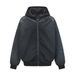 Wasteland Style Gradient Tie-Dye Hooded Cardigan Sweatshirt For Men, Vintage Frayed Edge Patchwork Deconstructed Design_viptrois.com