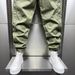 Men's Clothing European Style Casual Green Pants Spring/Summer Trendy Korean Slim Fit Long Trousers With Spliced Cuffs Jogger Leg_viptrois.com